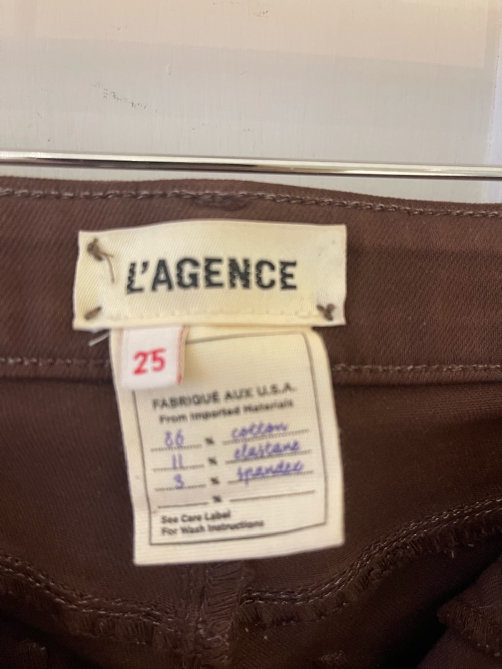 L'AGENCE Brown Denim Jeans